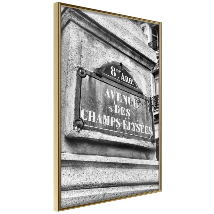 Wall Poster Avenue Des Champs Elysees - black and white sign with inscriptions in Paris 132277 additionalImage 12