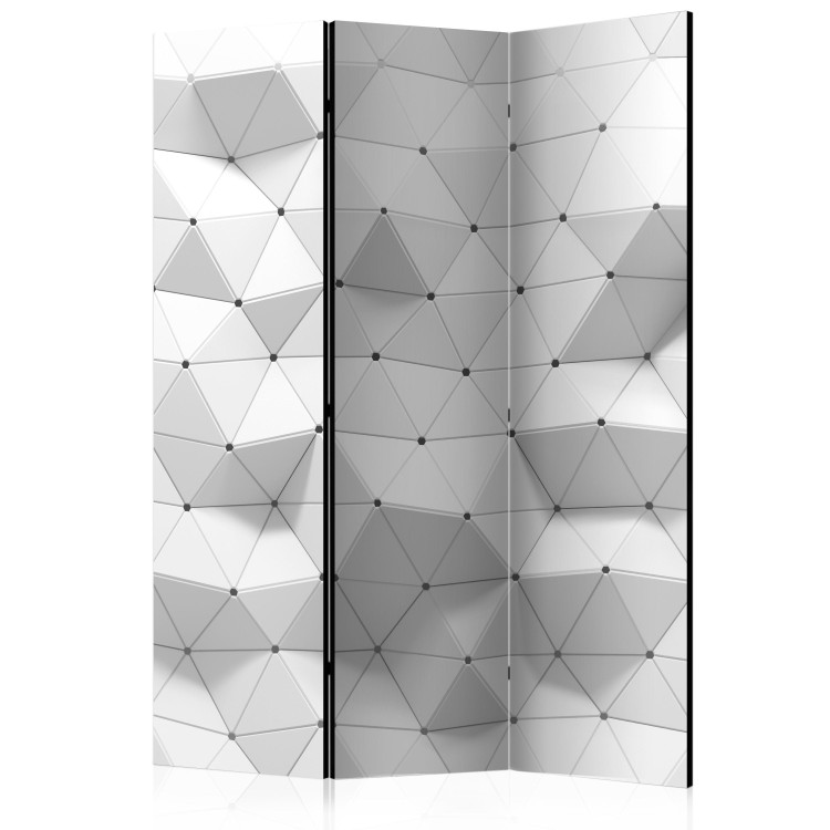 Room Separator Amazing Symmetry (3-piece) - geometric pattern in triangles 132877