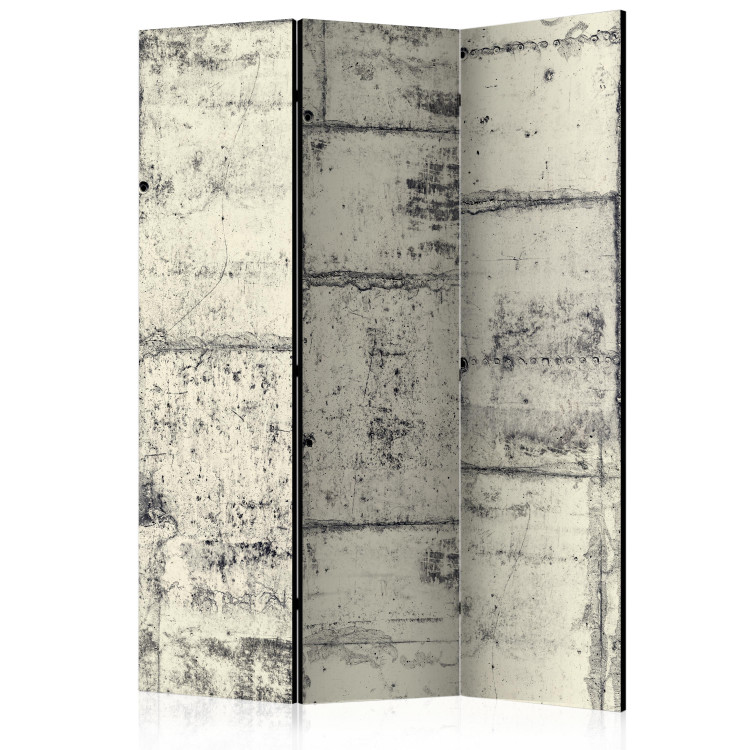 Folding Screen Love the Concrete (3-piece) - industrial pattern with concrete texture 133177