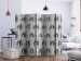 Room Divider Silver Luxury II - quilted leather texture in gray background composition 133577 additionalThumb 2