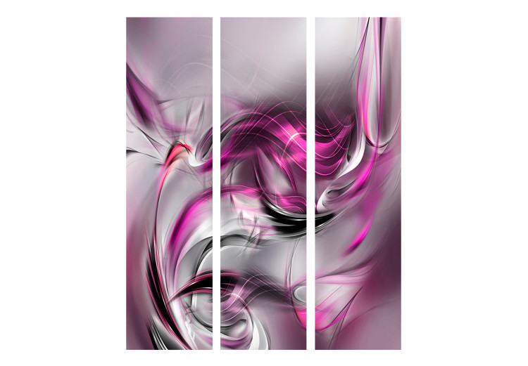 Room Divider Pink Swirls II - abstract space with purple smoke 133677 additionalImage 3