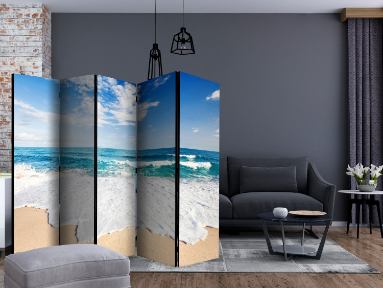 Room Divider By the Seashore II - seascape against a sky with clouds 134077 additionalImage 4