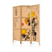 Room Divider Chrysanthemums (3-piece) - romantic flowers inspired by Japan 134277 additionalThumb 5