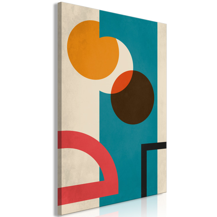 Canvas Colourful geometry - modernistic abstraction with colourful figures 134377 additionalImage 2