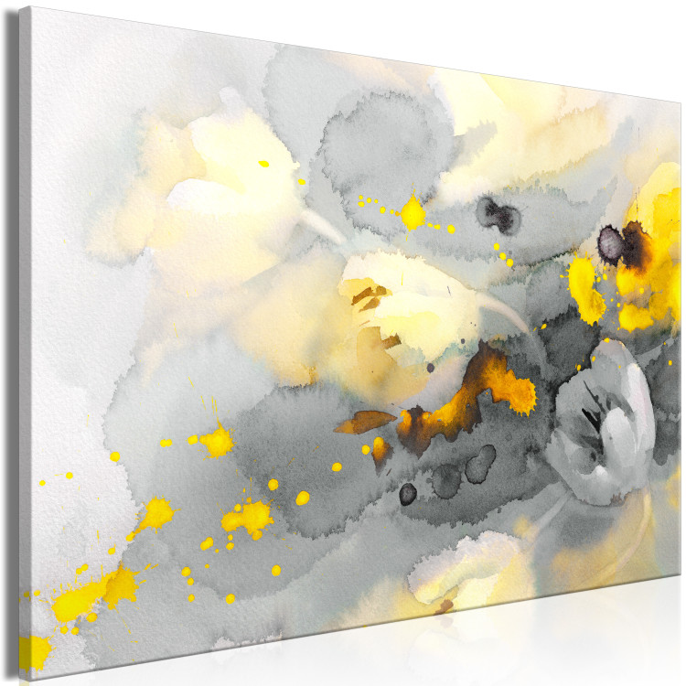 Canvas Colorful Flower Storm (1-piece) Wide - abstract plants 134777 additionalImage 2