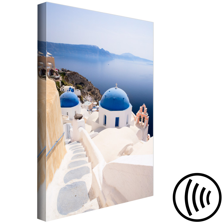Canvas Print Sunny Santorini landscape - landscape with sea and Greek architecture 136077 additionalImage 6