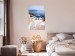 Canvas Print Sunny Santorini landscape - landscape with sea and Greek architecture 136077 additionalThumb 3