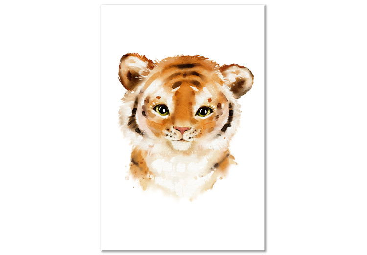 Canvas Art Print Tigger for children - A watercolor stylized composition 136377