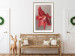 Poster Red Flower - vibrant colorful flower on a contrasting background 137977 additionalThumb 12