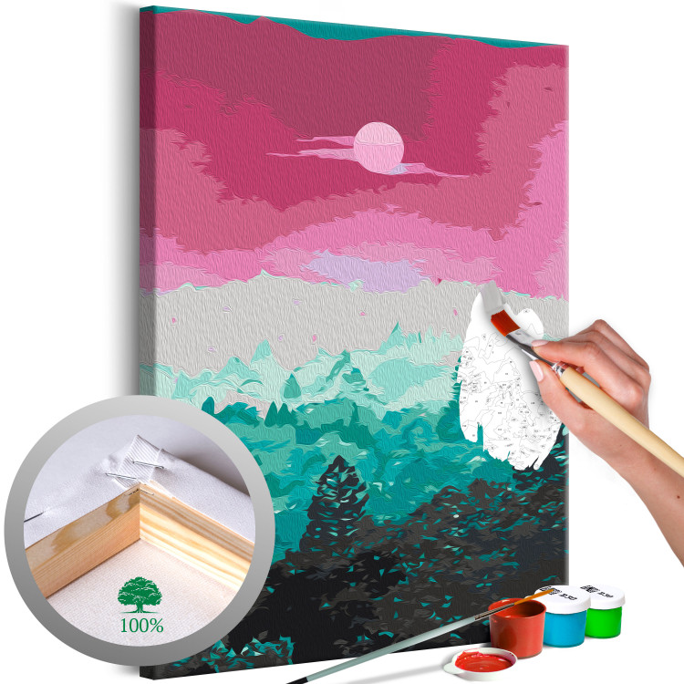 Paint by Number Kit Coniferous Trees 138677