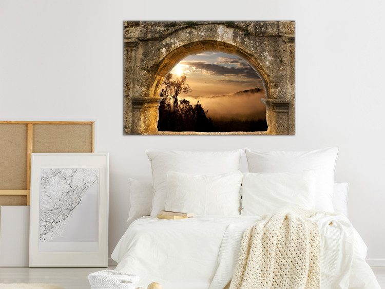 Canvas Print Before Dusk (1-piece) Wide - architecture and sunset 140577 additionalImage 3