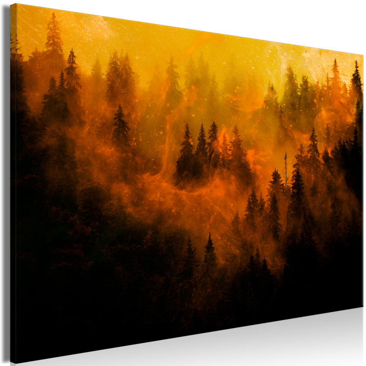 Canvas Magical Mist (1-piece) - first variant - fiery landscape 142977 additionalImage 2
