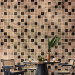 Wall Mural Ornamental mosaic - brown bathroom tiles in abstract patterns 144677 additionalThumb 6