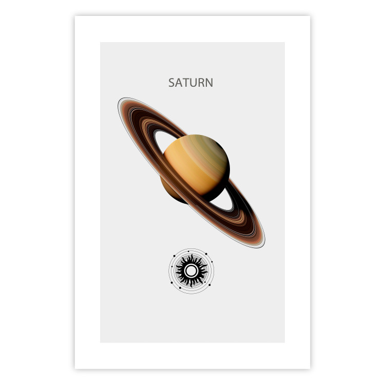 Wall Poster Dynamic Saturn II - Cosmic Lord of the Rings with the Solar System 146477 additionalImage 15