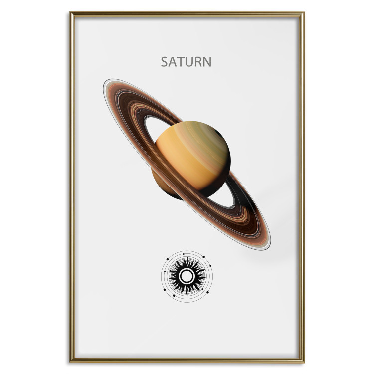 Wall Poster Dynamic Saturn II - Cosmic Lord of the Rings with the Solar System 146477 additionalImage 16