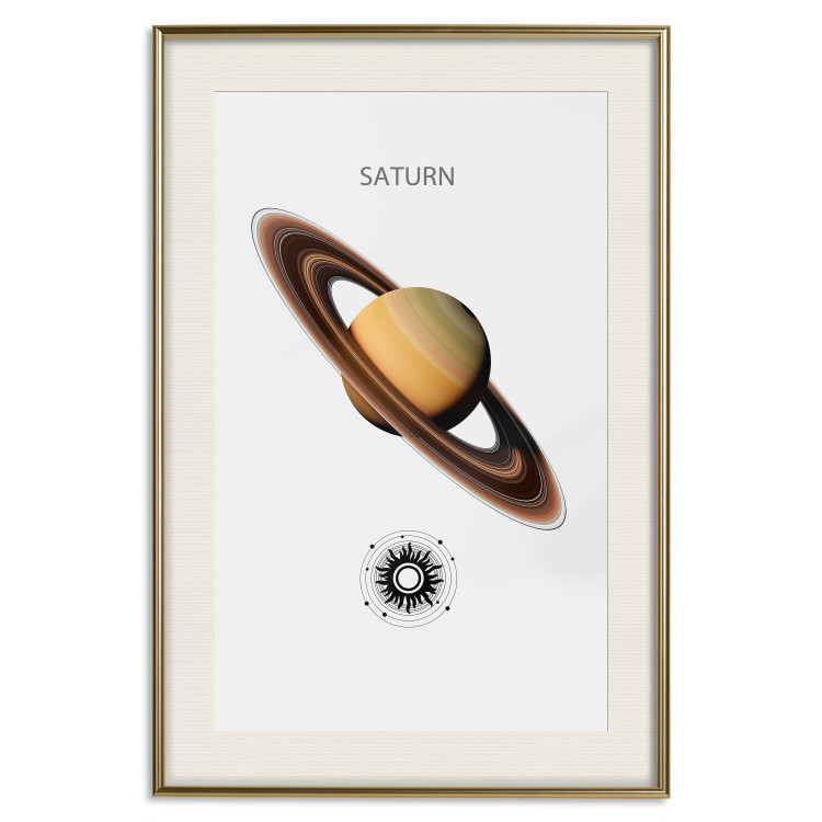 Wall Poster Dynamic Saturn II - Cosmic Lord of the Rings with the Solar System 146477 additionalImage 20