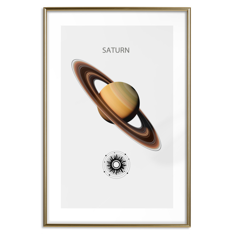 Wall Poster Dynamic Saturn II - Cosmic Lord of the Rings with the Solar System 146477 additionalImage 13