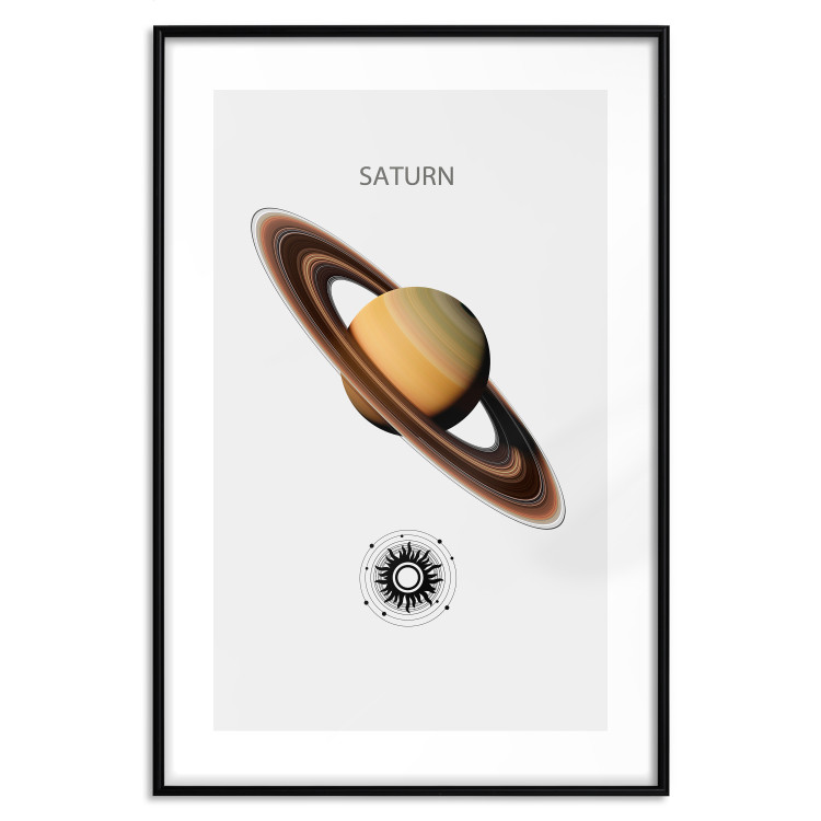 Wall Poster Dynamic Saturn II - Cosmic Lord of the Rings with the Solar System 146477 additionalImage 17