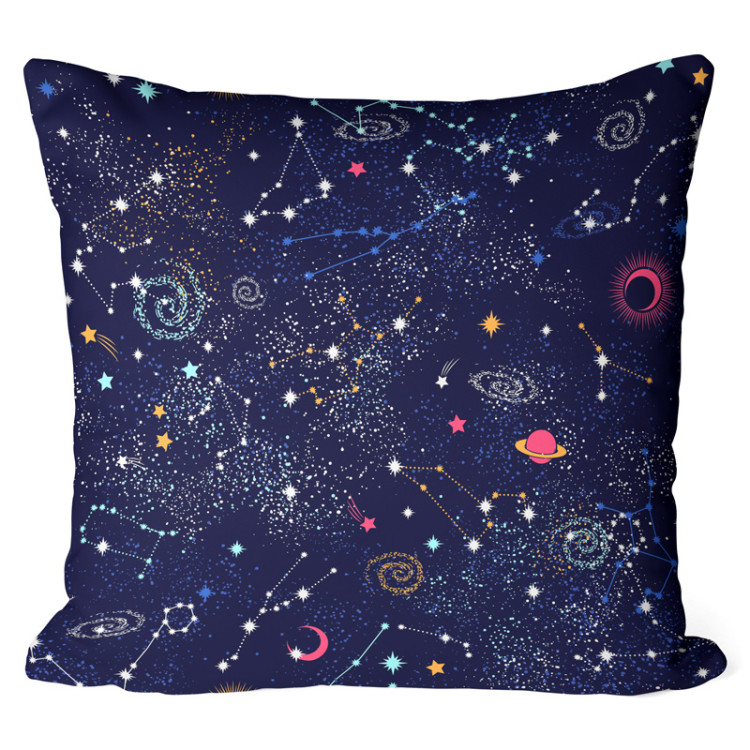 Decorative Microfiber Pillow Cosmic constellations - constellations, stars and planets in the sky cushions 146877