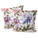 Decorative Velor Pillow Morning among the irises - a plant composition in cottagecore style 147077 additionalThumb 3