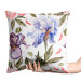Decorative Velor Pillow Morning among the irises - a plant composition in cottagecore style 147077 additionalThumb 2