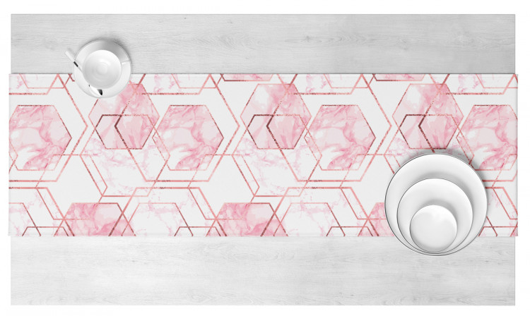 Table Runner Marble crystals - an abstract, geometric composition in glamour style 147177 additionalImage 3