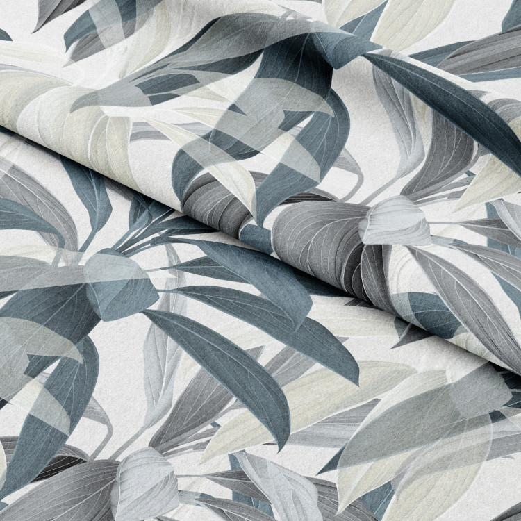 Decorative Curtain Leaf composition - theme in green and grey tones 147277 additionalImage 8