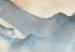 Round Canvas Misty Hills - Mountain Landscape at Sunset 148677 additionalThumb 3