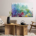 Canvas Print Colorful Flowers - A Painting Composition With a Forest Generated by AI 151077 additionalThumb 11