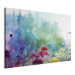Canvas Print Colorful Flowers - A Painting Composition With a Forest Generated by AI 151077 additionalThumb 2