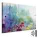 Canvas Print Colorful Flowers - A Painting Composition With a Forest Generated by AI 151077 additionalThumb 8