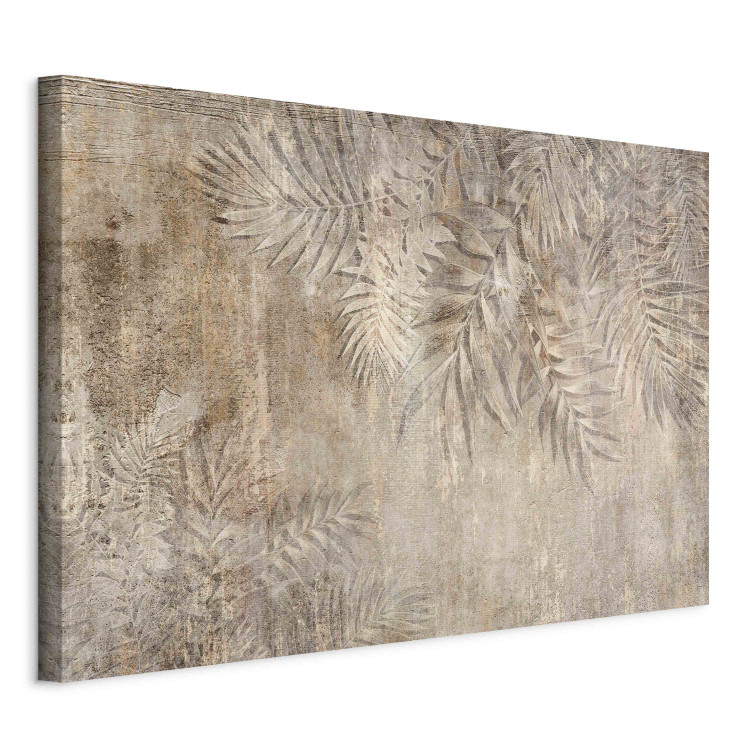 Large canvas print Sketch of Palm Leaves - Beige Composition With a Plant Motif [Large Format] 151177 additionalImage 2