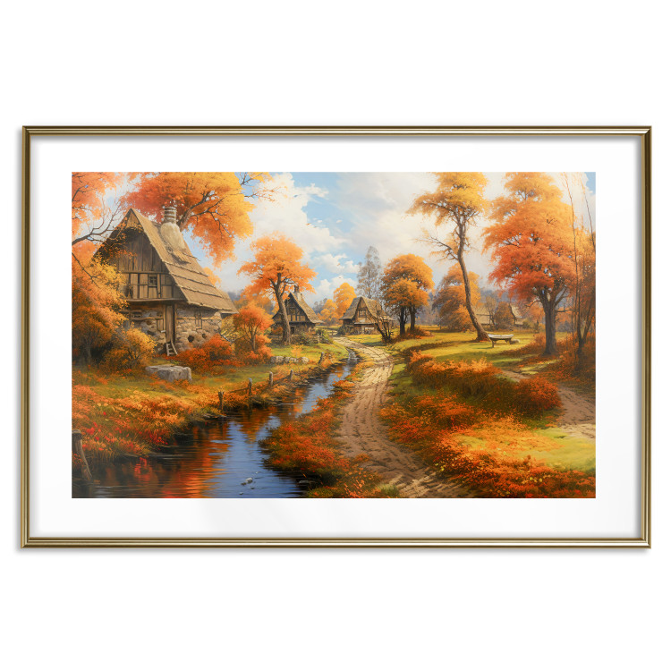 Wall Poster A Small Medieval Town - A Picture of the Autumn Polish Countryside 151577 additionalImage 9