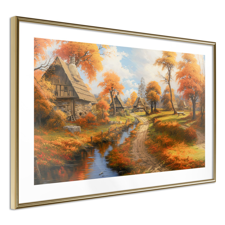 Wall Poster A Small Medieval Town - A Picture of the Autumn Polish Countryside 151577 additionalImage 4