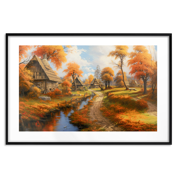 Wall Poster A Small Medieval Town - A Picture of the Autumn Polish Countryside 151577 additionalImage 6