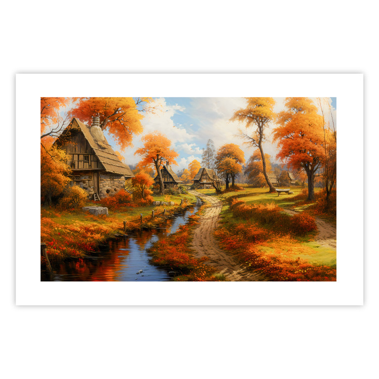 Wall Poster A Small Medieval Town - A Picture of the Autumn Polish Countryside 151577 additionalImage 20
