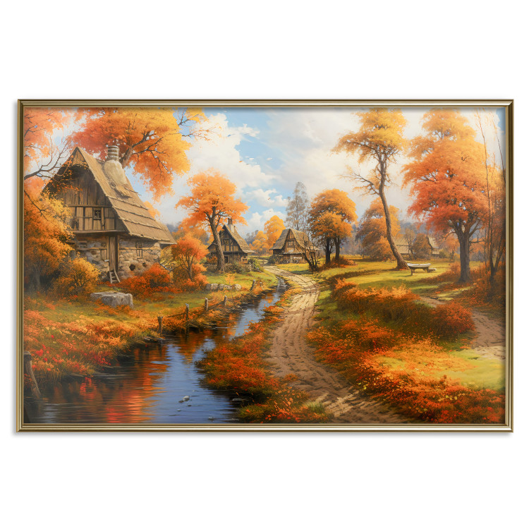 Wall Poster A Small Medieval Town - A Picture of the Autumn Polish Countryside 151577 additionalImage 5