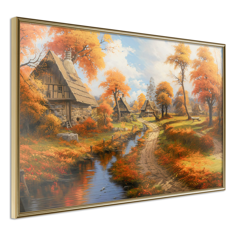 Wall Poster A Small Medieval Town - A Picture of the Autumn Polish Countryside 151577 additionalImage 10