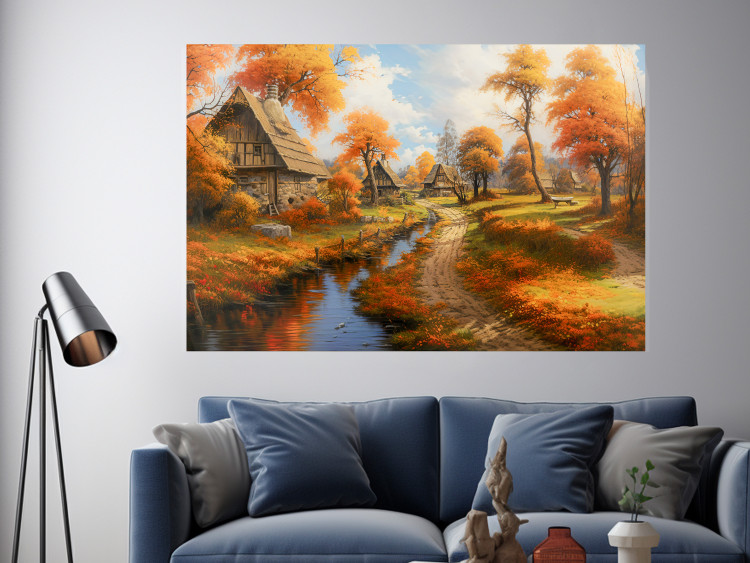 Wall Poster A Small Medieval Town - A Picture of the Autumn Polish Countryside 151577 additionalImage 13