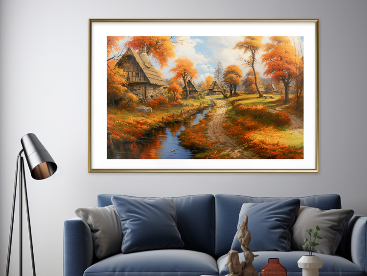 Wall Poster A Small Medieval Town - A Picture of the Autumn Polish Countryside 151577 additionalImage 23