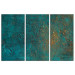 Canvas Print Azure Mirror - Dark Green Abstract With Visible Texture 151777