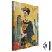 Canvas Art Print Frida Kahlo - An Artistic Representation of the Artist With Cacti 152277 additionalThumb 8