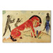 Reproduction Painting Rotes Pferd mit schwarzen Figuren 154377 additionalThumb 7