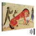 Reproduction Painting Rotes Pferd mit schwarzen Figuren 154377 additionalThumb 8