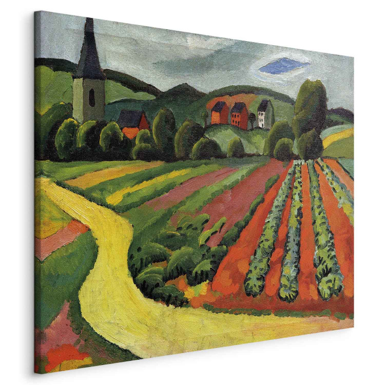 Reproduction Painting Landschaft mit Kirche und Weg  159677 additionalImage 2