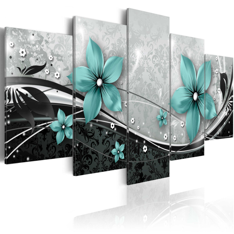 Canvas Art Print Turquoise flower of night 50077 additionalImage 2