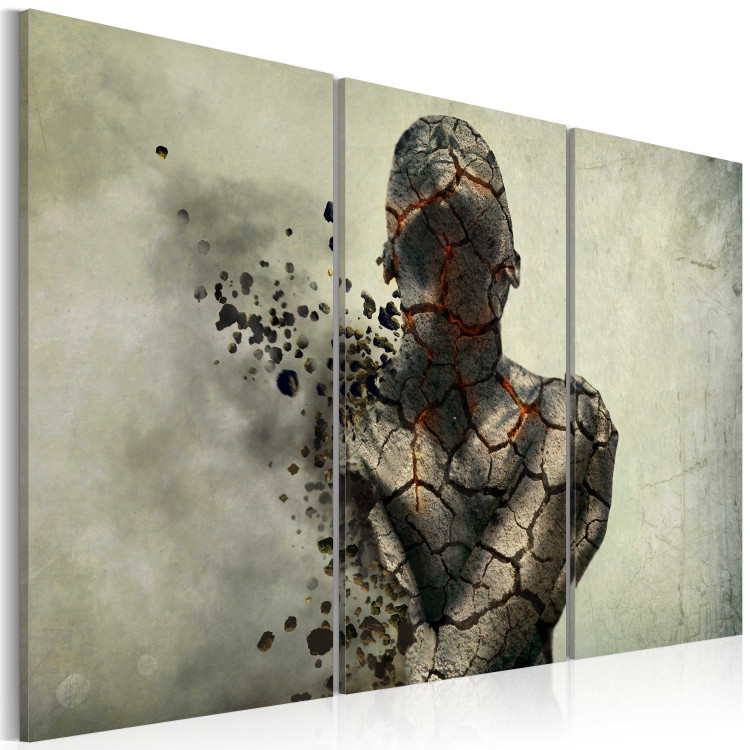 Canvas Print The man of stone - triptych 56577 additionalImage 2