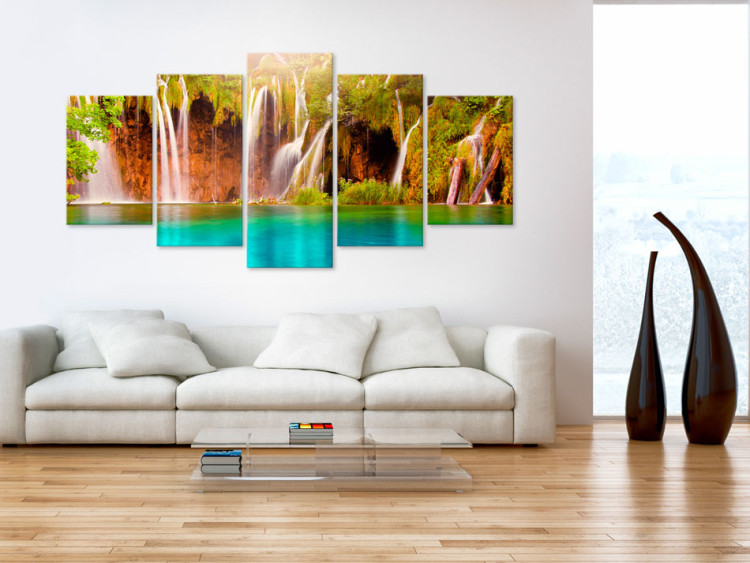 Canvas Print Forest waterfall 58477 additionalImage 3