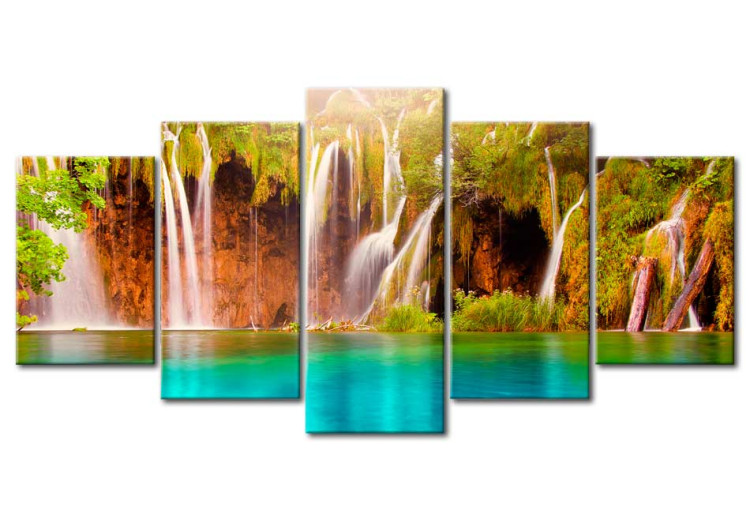 Canvas Print Forest waterfall 58477