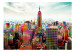 Photo Wallpaper Colors of New York - Architecture with Skyscrapers and Colorful Accents 61577 additionalThumb 1